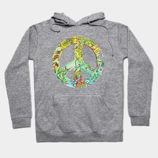 Watercolor Peace Sign Hoodie